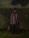 Mutedance 25 Autumn and Winter Round Neck Long Sleeve Loose Top Shirt Flower Dye MD-MD25FW131-purple (MD25FW128)